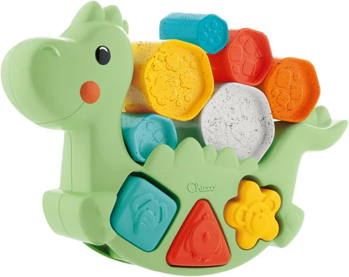 Jucarie Eco Sortator  2in1 Chicco Dinozaur, 1-4ani