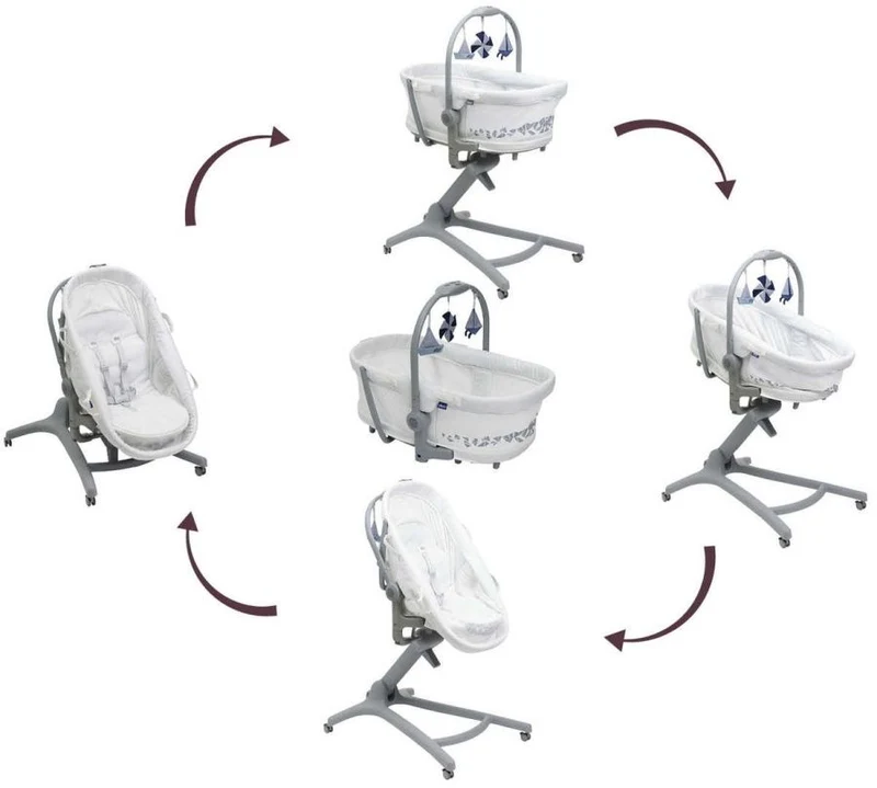 Cosulet multifunctional 5 in 1 Chicco Baby Hug Pro, White Cream, 0luni+ 2