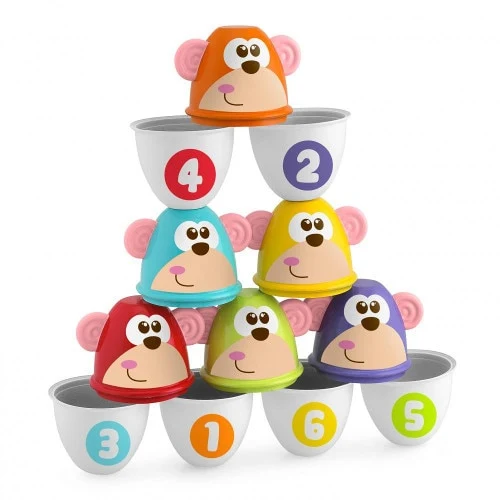 Jucarie Chicco set 6 Popice Loveste maimutica 52280