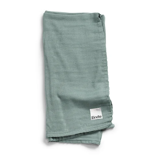 Бамбуковая муслиновая пелёнка 80 × 80 см Mineral Green Elodie