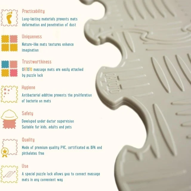 Ortoto Covoras Ortopedic-Puzzle Set Sport-Mat 16 ps 6