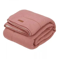 Patura din bumbac dublata cu plus - Vintage Sunny Stripes - Little Dutch 2