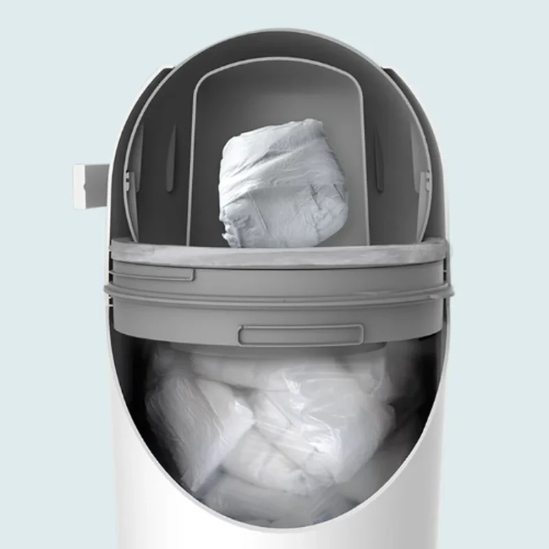 Cos pentru aruncarea scutecelor, Majestic, White 5