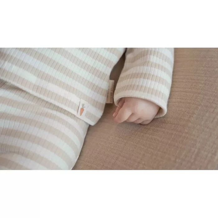 Брюки из органического хлопка – Stripe Sand/White – Little Dutch – размер 56 4