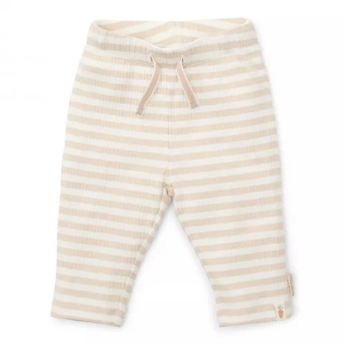 Брюки из органического хлопка – Stripe Sand/White – Little Dutch – размер 56