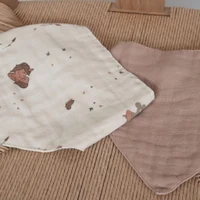 Baveta bandana din muselina de bumbac organic Villads - set 2 bucati - Unicorn/Rose Dust - Nuuroo 4