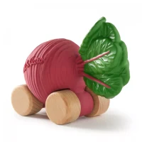 Jucarie din cauciuc natural masinuta - Betty the Beetroot- Oli & Carol 3