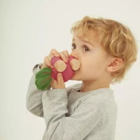Jucarie din cauciuc natural masinuta - Betty the Beetroot- Oli & Carol 2