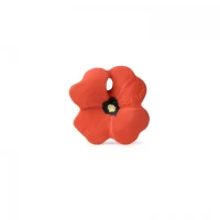 Jucarie de dentitie din cauciuc natural mini - Pop the Poppy - Oli & Carol