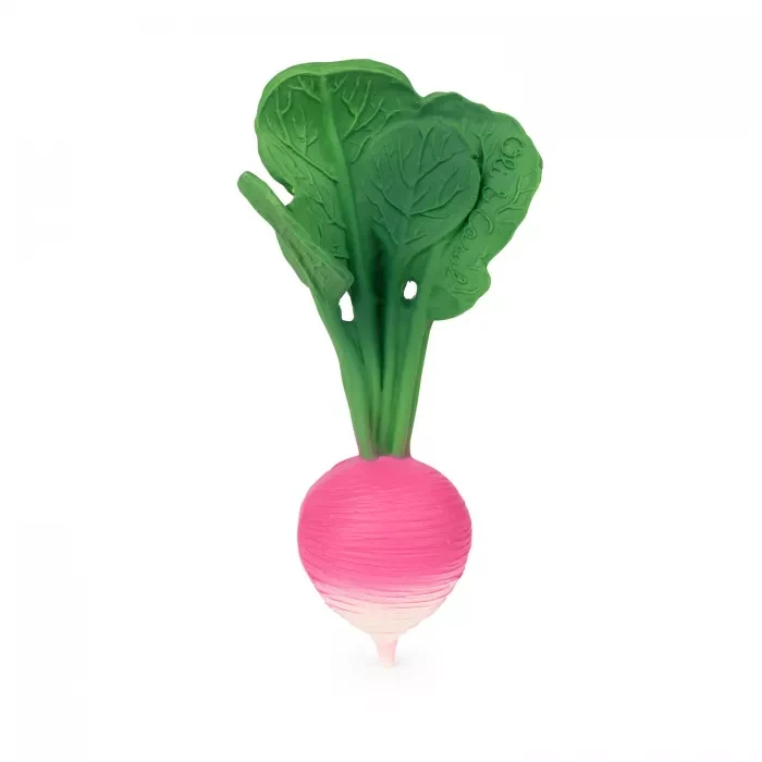 Jucarie de dentitie din cauciuc natural mini - Ramonita the Radish - Oli & Carol 2