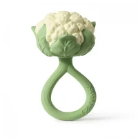 Jucarie zornaitoare de dentitie din cauciuc natural - Cauliflower - Oli & Carol 2