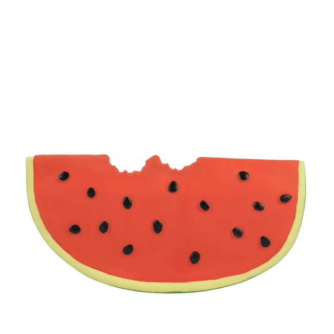 Jucarie de dentitie din cauciuc natural - Wally the Wattermelon - Oli & Carol 2