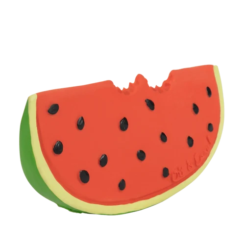 Jucarie de dentitie din cauciuc natural - Wally the Wattermelon - Oli & Carol