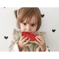 Jucarie de dentitie din cauciuc natural - Wally the Wattermelon - Oli & Carol 3