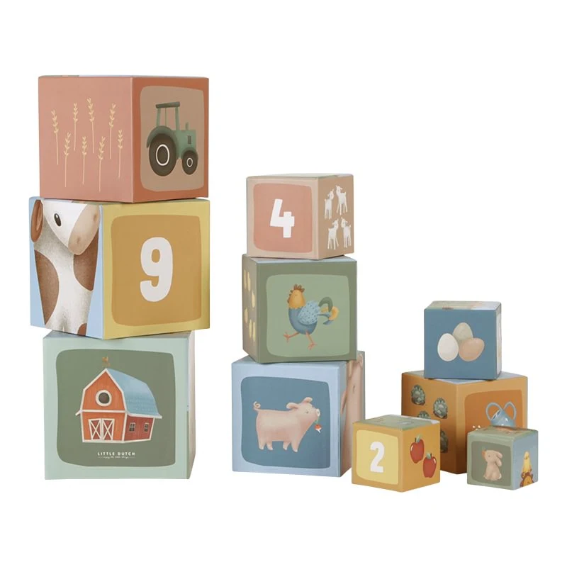 Коробки для штабелирования из FSC-картона – Little Farm – Little Dutch LD7139 3