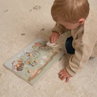 Puzzle din lemn FSC cu sunete - Little Farm - Little Dutch LD7140 2
