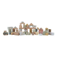 Cuburi de constructie din lemn FSC - Little Farm - Little Dutch LD7145