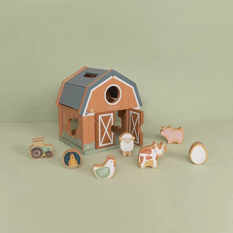 Jucarie din lemn FSC sortator forme - Little Farm - Little Dutch 2
