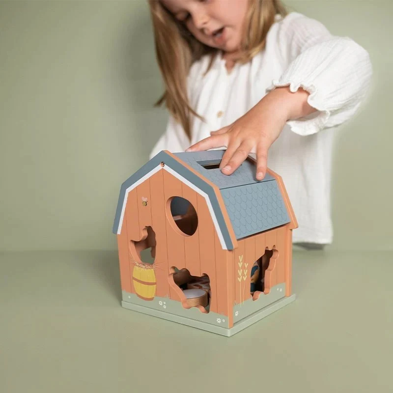 Jucarie din lemn FSC sortator forme - Little Farm - Little Dutch 3