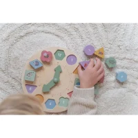 Puzzle 3D din lemn cu ceas - Little Farm - Little Dutch 2