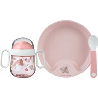 Set pentru masa copilului - 3 piese - Flowers & Butterflies - Little Dutch