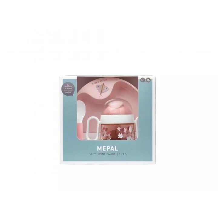 Set pentru masa copilului - 3 piese - Flowers & Butterflies - Little Dutch 3