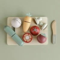 Set de legume din lemn pentru feliat - Little Dutch 2