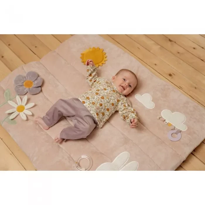 Salteluta cu activitati senzoriale - Miffy Vintage Little Flowers - Little Dutch 2