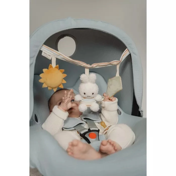 Jucarie senzoriala pentru carucior - Miffy Vintage Sunny Stripes - Little Dutch 2