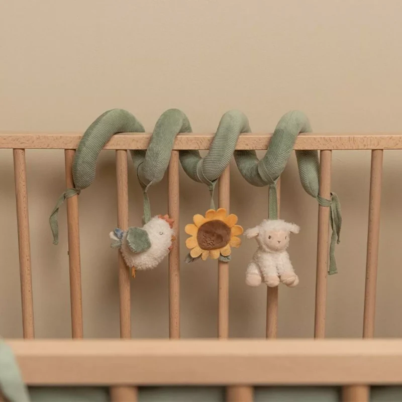 Spirala cu jucarii senzoriale pentru bebelusi - Colectia Vintage Sunny Stripes - Little Dutch 3