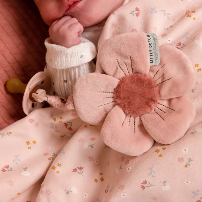 Suport pentru suzeta - Floare - Colectia Flowers & Butterflies - Little Dutch 2