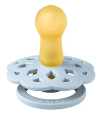 BIBS Набор из 2 круглых латексных сосок-пустышек BIBS Boheme Baby Blue/Island Sea 0–6 месяцев - BIBS 2