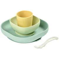 Beaba Set de masa din silicon 4 piese Galben B913436