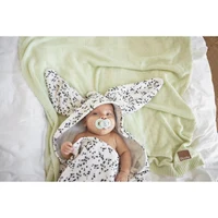 Prosop cu glugă din bumbac, 80 x 80 cm, Dalmatian Dots, Elodie 2