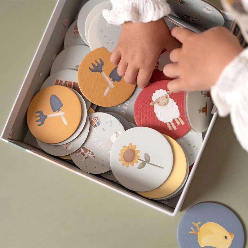Joc de memorie din carton FSC - Little Farm - Little Dutch 3