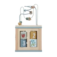 Jucarie din lemn FSC - Cub cu Activitati - Forest Friends - Little Dutch 2