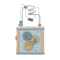 Jucarie din lemn FSC - Cub cu Activitati - Forest Friends - Little Dutch 3