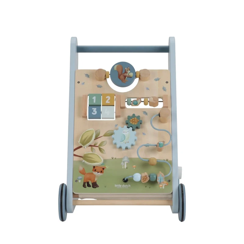 Antemergator/Premergator din lemn FSC cu activitati - Forest Friends - Little Dutch 2