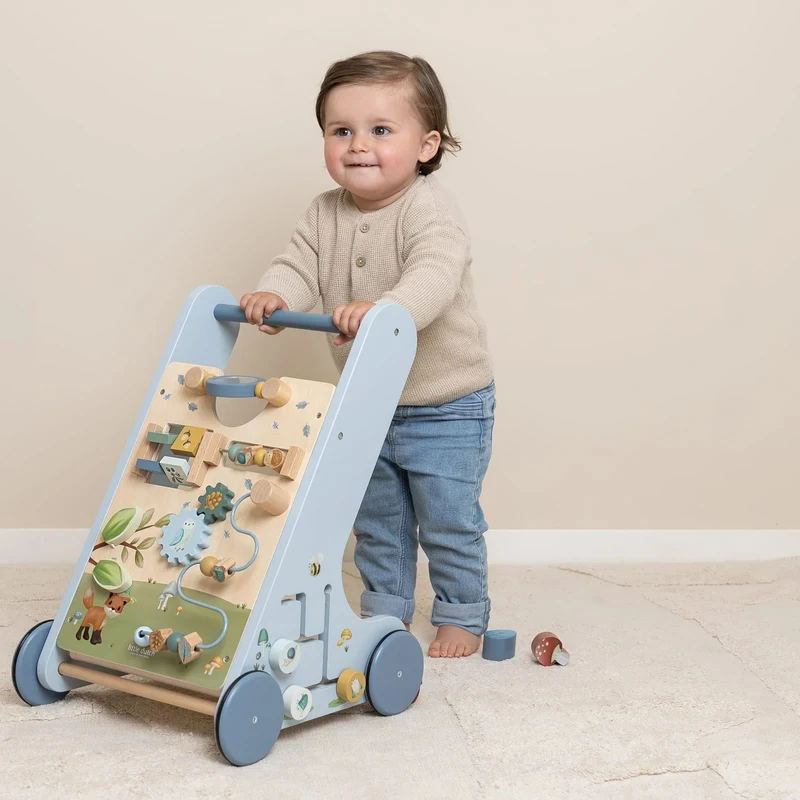 Antemergator/Premergator din lemn FSC cu activitati - Forest Friends - Little Dutch 5