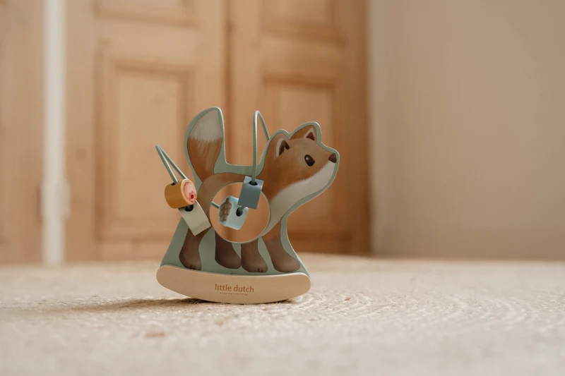 Jucarie din lemn FSC - Vulpe - Forest Friends - Little Dutch 3