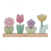 Jucarie din lemn FSC pentru stivuire - Flori - Fairy Garden - Little Dutch 2