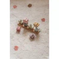 Jucarie din lemn FSC pentru stivuire - Flori - Fairy Garden - Little Dutch 4