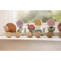 Trenulet din lemn FSC pentru stivuire - Arici - Fairy Garden - Little Dutch 3