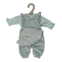 Hainute pentru papusi - Green Check - Little Dutch
