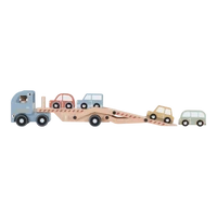 Деревянный грузовик FSC с платформой и водителем – Little Dutch 5