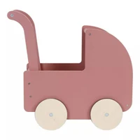 Carucior vintage din lemn FSC pentru papusi - Little Dutch 2