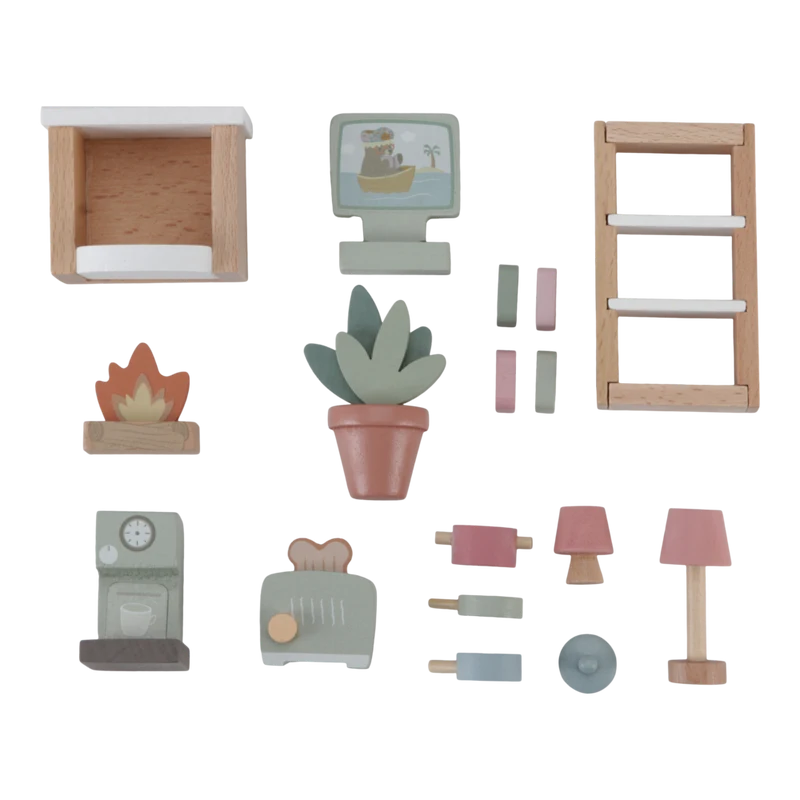 Accesorii din lemn FSC pentru casute de papusi - Extensie mobilier - Little Dutch 2