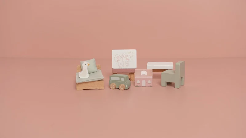 Accesorii din lemn FSC pentru casute de papusi - Extensie mobilier camera copilului - Little Dutch 2
