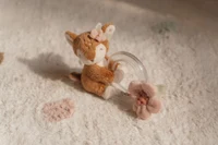 Мягкая игрушка с кольцом и бусинами — оленёнок — Fairy Garden — Little Dutch 2