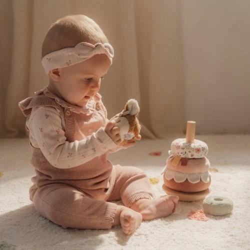 Jucarie din lemn FSC si textil pentru stivuire - Fairy Garden - Little Dutch 2
